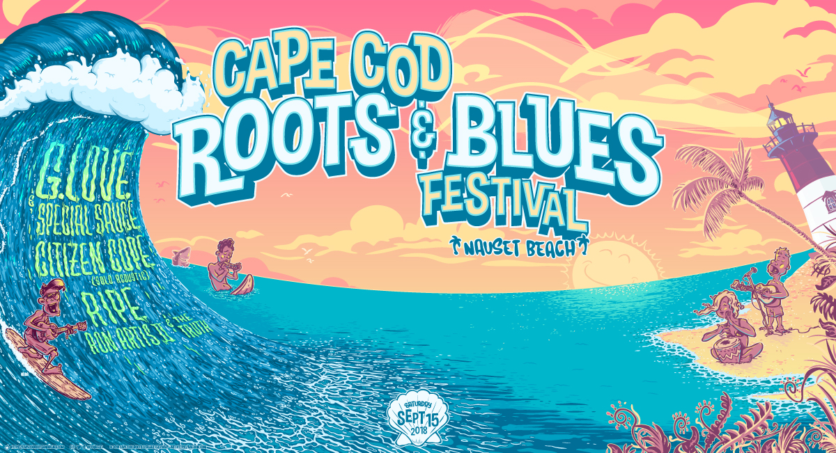 Cape Cod Roots & Blues Festival 2018 – Backdrop for the stage