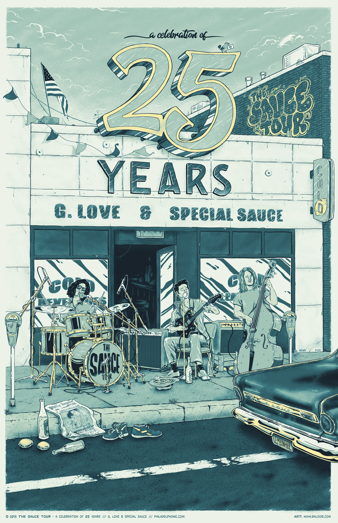 G. Love & Special Sauce – The Sauce Tour – A celebration of 25 years | Poster Edition 1