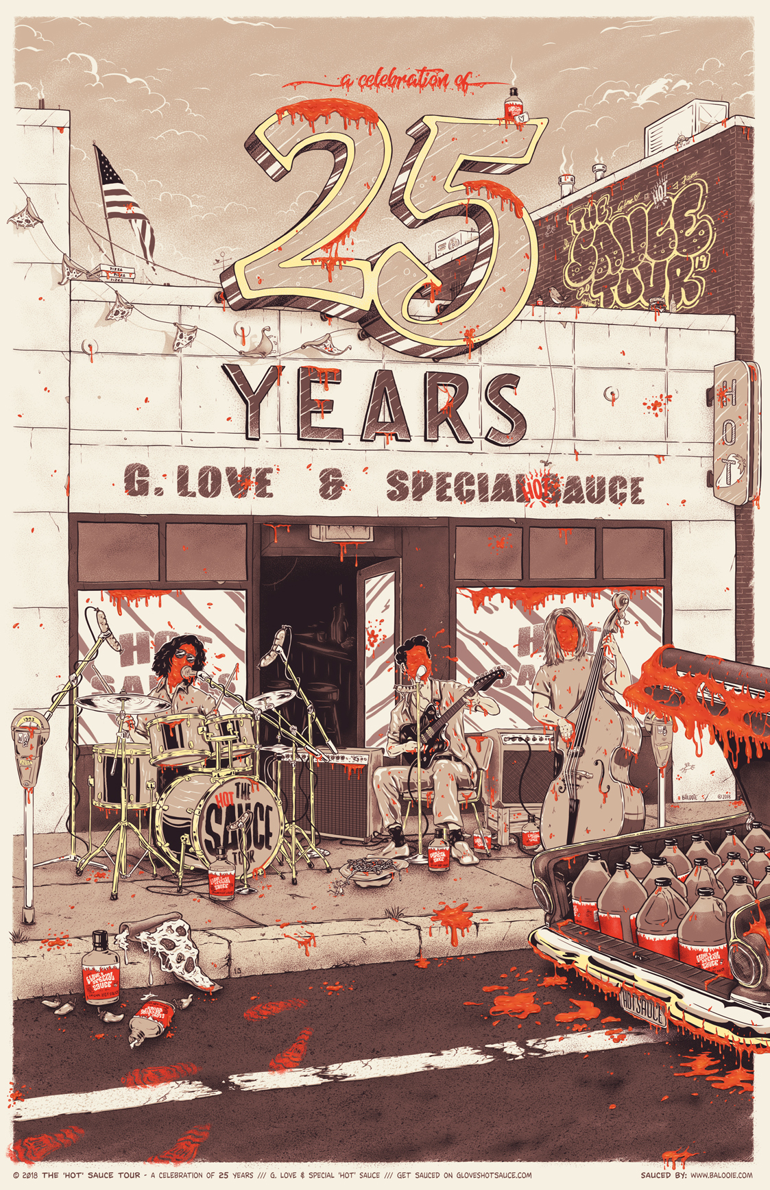 G. Love & Special Sauce – The Sauce Tour – A celebration of 25 years | Poster Edition 2