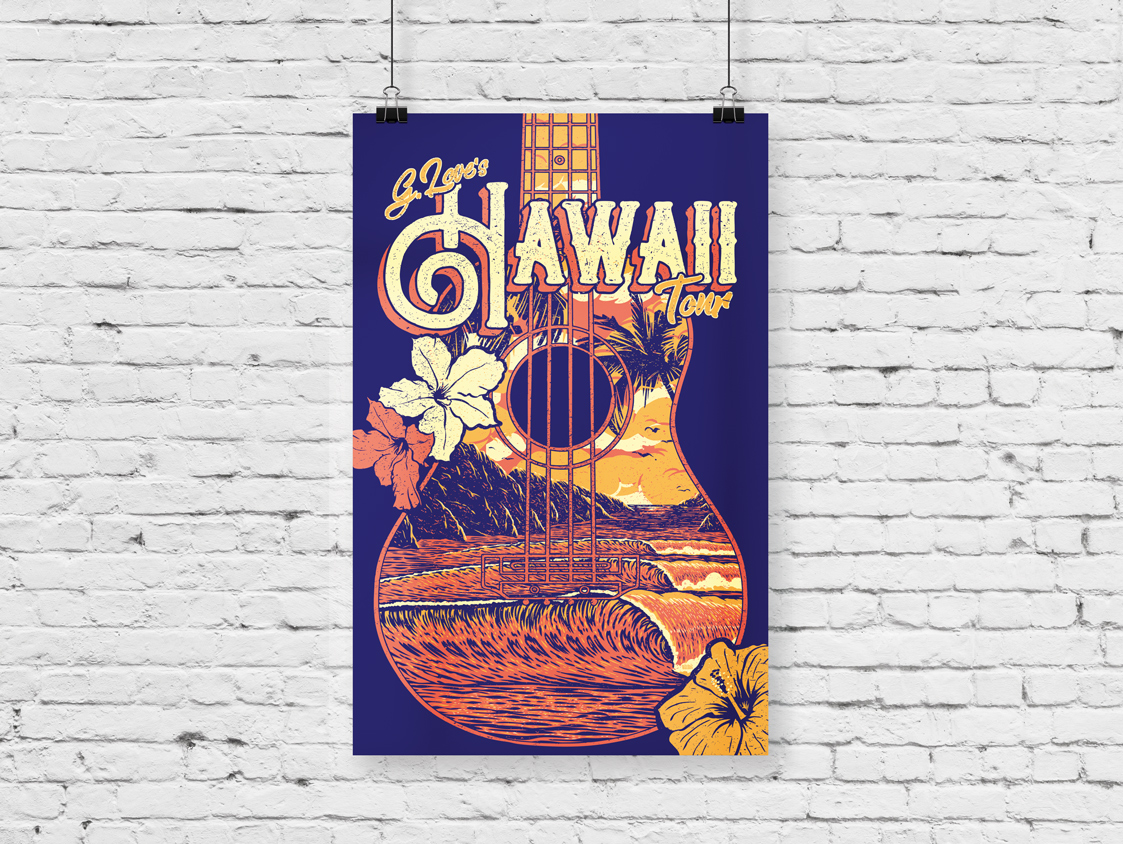 G. Love's Hawaii Tour 2018 Poster (Mockup)