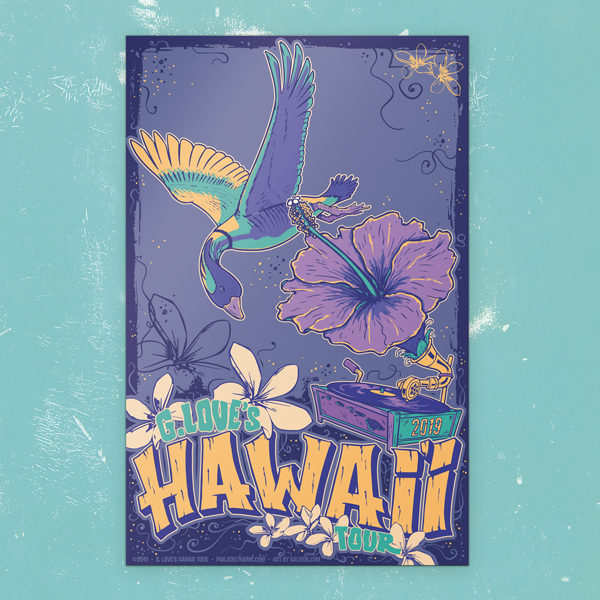 G. Love's Hawaii Tour 2019 Gig Poster